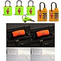 Aero Yellow TSA Locks with Neon Yellow Padlocks (Set of 2)