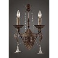 Indoor 2-light Pewter Wall Sconce