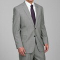 Austin Reed Men's Black and White Houndstooth Wool Suit