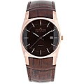 Skagen 759LRLDJ Men's Rose Goldplated Stainless Steel/ Leather Watch