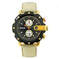 Dolce & Gabbana Men's 'Sean' Beige Leather Strap Watch