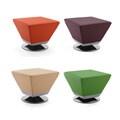 Cube Leatherette Ottoman