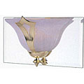 Medallion 1-light Brass Bath Wall Sconce