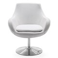 International Toledo White Bicast Leather Chair