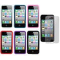 Apple iPhone 4/4S Silicone Skin Case/ Screen Protector Set