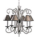 Tuscan Gold/ Pewter 6-light Chandelier