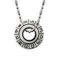 Stainless Steel Zodiac Disc Necklace