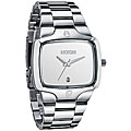 Nixon Men's 'Player' White Dial Stainless Steel Watch