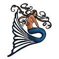 Steel 'Shy Mermaid' Wall Art (Mexico)