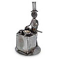 iron Pot Iron 'Rustic Chef' Sculpture (Mexico)