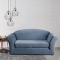 Sure Fit Stretch Stripe 2-piece T-cushion Loveseat Slipcover