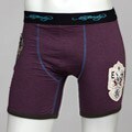 Ed Hardy Men's Purple Patchwork Boxer Briefs