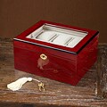 Glass Top Cherry Watch Box