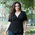Kiyonna Women's Plus Size 'Abby' Twist-front Top
