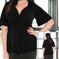 Kiyonna Women's Plus Size 'Abby' Twist-front Top