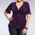 Kiyonna Women's Plus-size 'Abby' Twist-front Top