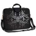 Fuji Depot 17-inch 'Shadow Bloom' Handled Laptop Sleeve
