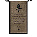 Cotton Truth Symbol and Buddha Quote Scroll (Indonesia)