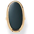 Neno Buscotti 14k Yellow Gold Overlay Onyx Ring