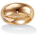 Toscana Collection 10k Yellow Gold Men's Domed Wide Band (8 mm)