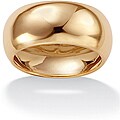Toscana Collection 10k Yellow Gold Men's Domed Wide Band (10 mm)