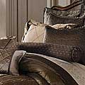 Luxe Versailles 'Rivoli' Silk Decorative Bolster Pillow