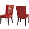 Bossa Birch Red Parsons Chairs (Set of 2)