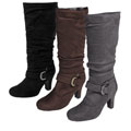 Glaze by Adi Women's Slouchy Faux Suede Tall Boots