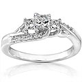 14k White Gold 1/2ct TDW Diamond Engagement Ring (H-I, I1-I2)