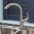 Related information on Nickel Gumball Vending Fontaine Chloe Brushed Nickel Pullout Kitchen Faucet