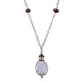 Tacori Bridal Evening Sterling Silver Pearl and Crystal Bridal Necklace (12 mm)
