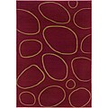 Red Abstract Rug (7'10 x 10'10)