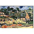 Vincent Van Gogh 'Shelters in Cordeville' Canvas Art