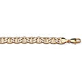 Neno Buscotti 14k Yellow Gold Overlay 9-inch Mariner Link Bracelet (12.5 mm)