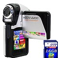 SVP HDDV2200 5MP Silver Digital Camcorder with 16GB SDHC Memory Card