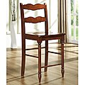 Cyprus Mahogany Ladder Back 24 inches Counter Height Stool