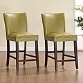 Estonia Parson Chartreuse Bar Stools (Set of 2)