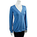 AtoZ Women's Buttoned Boyfriend Cardigan