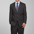Carlo Lusso Men's Charcoal Grey 2-button Suit