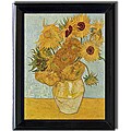 Vincent Van Gogh 'Vase of Sunflowers' Framed Canvas Art