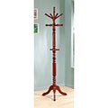Traditional Spinning-top Tobacco Wood Coat Rack