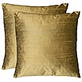 Duponi Silk Square Decorative Pillows (Set of 2)