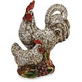 Handcrafted Americana Barnyard Royalty Chickens Figurine