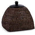 Handcrafted Rattan Delhi Small Lidded Box (China)