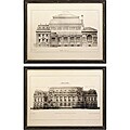 Set of 2 Bordeaux Argento Framed Wall Prints