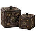 Set of 2 Venice Lidded Treasure Boxes