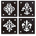 Old Spanish Mission Euro Symbol Block Wall Decor (China)