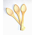 Small 6.5-inch Natural Bamboo Spoons (Pack of 12)