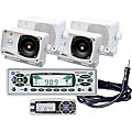 Pyle KTMR1624NT Marine In-dash CD/ MP3 Player with 4 Mini Box Speakers