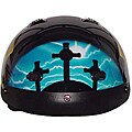 Iron Horse DOT Approved Blue Cross Shorty Motorcycle Helmet